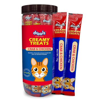 Drools Crab & Chicken Creamy Cat Treat Jar